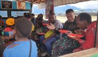 Euforia Felt Among Residents of Holomama Village, Food is Served by The Soldiers after Worship at Church.