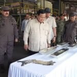 Presiden Prabowo saat Penyerahan Aset Rampasan Negara dari Tambang Ilegal kepada PT Timah Tbk. di Pangkal Pinang.